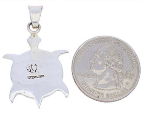 Multicolor Turtle Native American or Pueblo Design Pendant MW75783